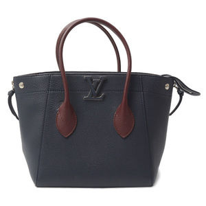 Louis Vuitton Leather Tote Freedom Navy Bag